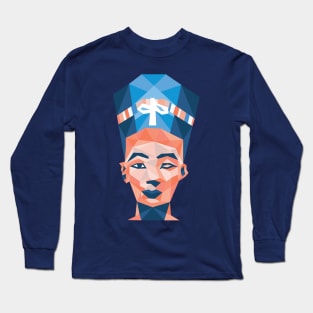 Geometric Nefertiti Long Sleeve T-Shirt